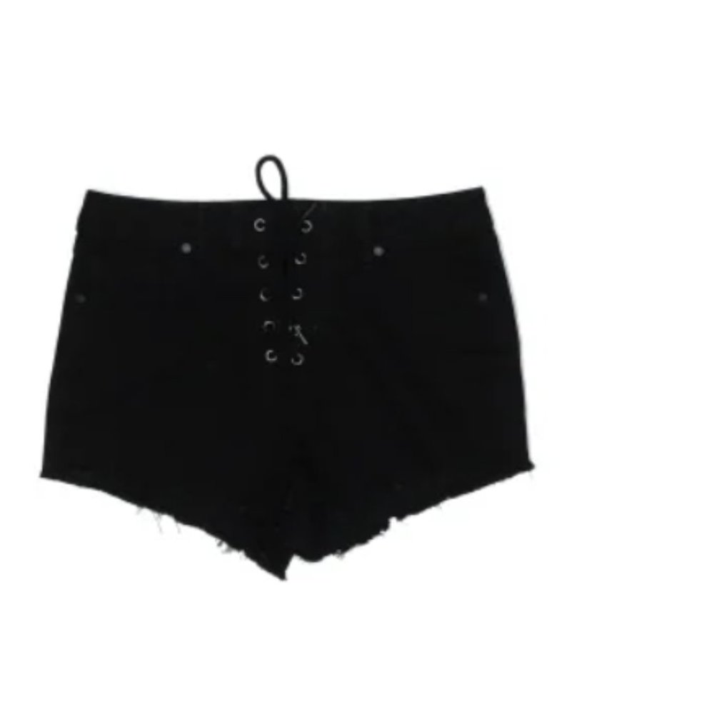 Refuge Black Denim Shorts
